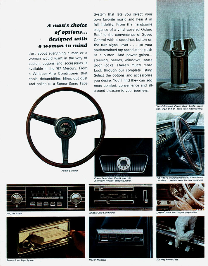 1967 Mercury Brochure Page 33
